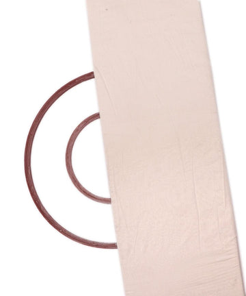 white dyeable semi pure chanderi fabric